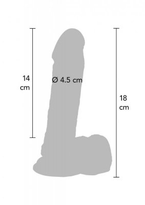 Dildo 7 inch with Balls