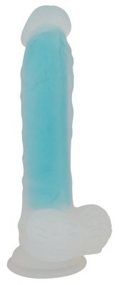 Dildo z przyssawką Glow in the Dark 20,5 cm