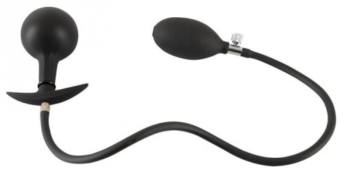 Korek analny silikonowy pompowany 8 cm
