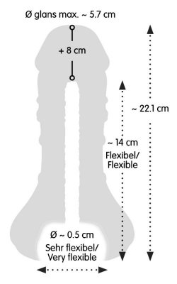 Masturbator i przedłużka 2 w 1 Nature Skin