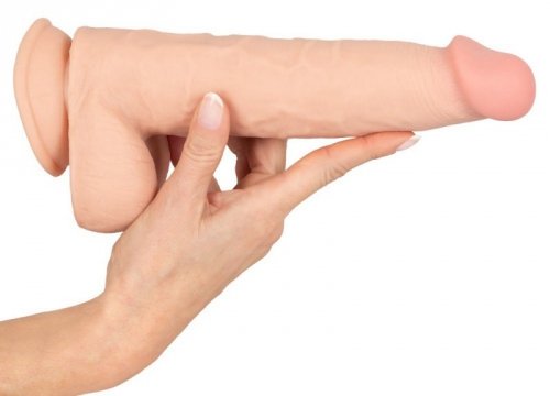 Dildo z ruchomą skórą 24,7cm Nature Skin