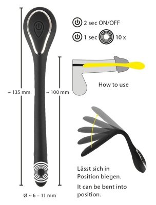 Dilator z wibracjami PenisPlug