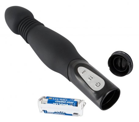Wibrator analny silikonowy z funkcją pchnięcia 23,5 cm