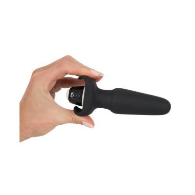 Korek analny silikonowy z wibracjami 10 cm Sweet Smile