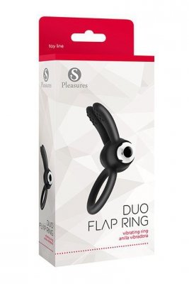 Duo Flap Ring Black