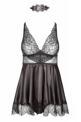 Eve chemise with mask black