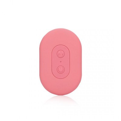 Ultra Soft Silicone Egg Vibrator with Remote Control - Pink Arabesque