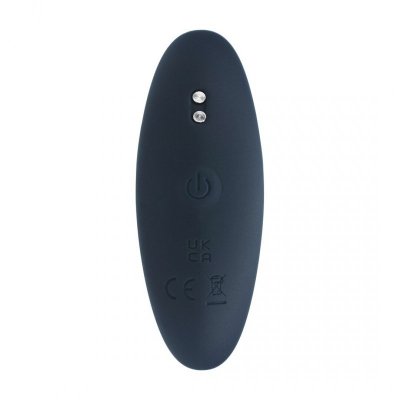 Vibrating Silicone Prostate Stimulator Anal Plug - S - Black