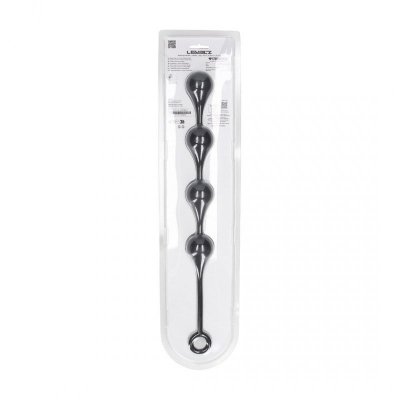 Waterdrop Silicone Anal Balls - L - 40mm - Black