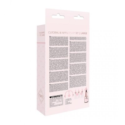 Clitoral  Nipple Pump Set Medium - Large
