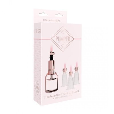Clitoral  Nipple Pump Set Medium - Large