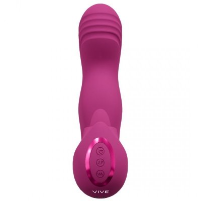 Yumi - Triple Motor G-Spot Finger Motion Vibrator and Flickering Tongue Stimulator - Pink