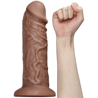 OGROMNE dildo przyssawka wibracja EKSTREMALNE 26cm