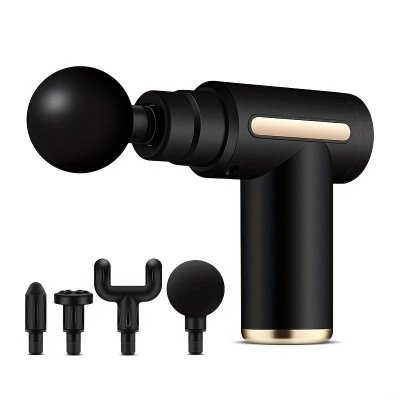 Akumulatorowy Pistolet Do Masażu Ciała Mocny MASSAGE GUN + 4 Końcówki