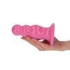 Dildo korek analny z wypustkami na przyssawce 15 cm