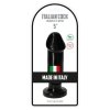 Dildo korek analny na przyssawce czarny 13 cm
