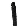 Realistyczne żylaste dildo analne czarne 16,5 cm