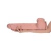 Ogromne dildo z jądrami na przyssawce cieliste 40 cm