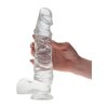Realistyczny penis dildo przeźroczyste  25 cm