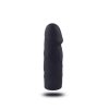 Regulowany strapon dildo na pasku sztuczny czarny penis 10 cm