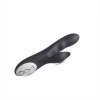 Vibratore g-spot e stimolatore clitorideo black