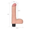 Naturalny wibrator miękki penis z jądrami 20 cm