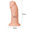 Krzywe żylaste dildo na pryssawce Lovetoy 24 cm