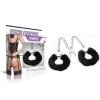 Kajdanki z futerkiem Fetish Pleasure Fluffy Leg Cuffs Black
