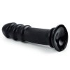 Duże grube dildo analne z wypustkami na przyssawce 31 cm