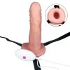 Wibrujący strapon Unisex Hollow z dildo 16cm