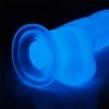 Świecący w ciemności dildo penis niebieski Lovetoy 19 cm