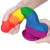Kolorowy tęczowy dildo penis Lovetoy lgbt 20 cm