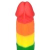 Kolorowy tęczowy dildo penis Lovetoy lgbt 23 cm