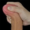 Wibrator rotacyjny dildo na przyssawce 25,5 cm