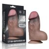 Dwuwarstwowe grube realistyczne dildo na przyssawce 18 cm