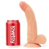Realistyczne dildo z uprzężą strap-on 21,5 cm