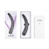 Szklane profilowane dildo zakrzywione 19 cm 