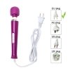 Wibrator z ruchomą głowicą WAND Magic 230V Purple 10 funkcji