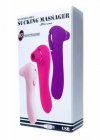 Stymulator electric sucking massager 1.0 usb pink 10 sucking / 10 vibration