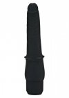 Klasyczne wibrujące dildo smukłe czarne 21 cm