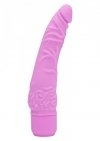 Zakrzywiony realistyczny wibrator różowy 21 cm