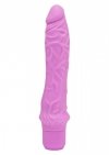 Klasyczne wibrujące dildo różowe 25 cm