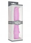 Klasyczne wibrujące dildo różowe 25 cm