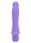 Silikonowy realistyczny wibrator fioletowy 25 cm
