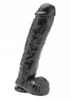 Duże czarne dildo sztuczny penis z jądrami 28 cm