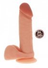 Realistyczne dildo z jądrami przyssawka 20 cm