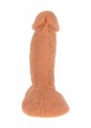 Realistyczne dildo wibrujące z jądrami 16,5 cm