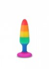 Kolorowy stożkowy korek analny wtyczka plug lgbt
