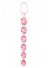 Plug kulki Swirl pleasure beads pink