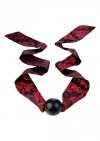 Knebel kulka do ust z szarfą Scandal Ball Gag